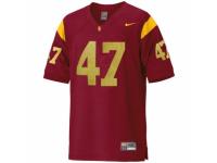 Men Nike USC Trojans #47 Clay Matthews Red Authentic NCAA Jersey