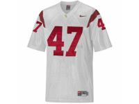 Men Nike USC Trojans #47 Clay Matthews White Authentic NCAA Jersey