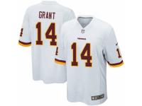Men Nike Washington Redskins #14 Ryan Grant Game White NFL Jersey