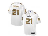 Men Nike Washington Redskins #21 Sean Taylor White-Gold Game Jersey
