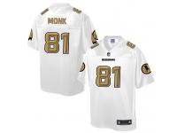 Men Nike Washington Redskins #81 Art Monk White-Gold Game Jersey