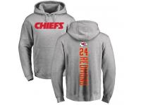 Men Nike Will Redmond Ash Backer - NFL Kansas City Chiefs #24 Pullover Hoodie