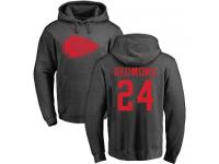 Men Nike Will Redmond Ash One Color - NFL Kansas City Chiefs #24 Pullover Hoodie