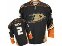 Men Reebok Anaheim Ducks #2 Kevin Bieksa Premier Black Home NHL Jersey