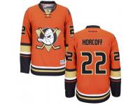 Men Reebok Anaheim Ducks #22 Shawn Horcoff Premier Orange Third NHL Jersey