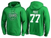 Men Seattle Seahawks Ethan Pocic #77 St. Patrick Day Emerald Isle Hoodie