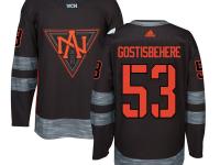 Men Team North America #53 Shayne Gostisbehere 2016 World Cup of Hockey Black Adidas Jerseys