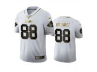 Men Tony Gonzalez Chiefs White 100th Season Golden Edition Jersey