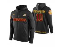Men Washington Redskins #10 Paul Richardson Black Circuit Wordmark Pullover Hoodie