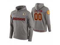 Men Washington Redskins Circuit Wordmark Custom Gray Pullover Hoodie