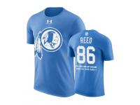 Men Washington Redskins Jordan Reed #86 Powder Blue Father Day Gift With Message T-Shirt