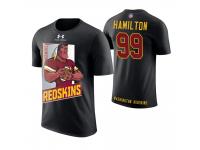 Men Washington Redskins Phil Taylor Hamilton #99 Black Cartoon And Comic Artistic Painting T-Shirt