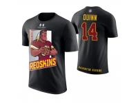 Men Washington Redskins Trey Quinn #14 Black Cartoon And Comic Artistic Painting T-Shirt