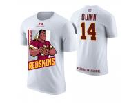 Men Washington Redskins Trey Quinn #14 White Cartoon And Comic Artistic Painting T-Shirt