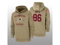 Men's 2019 Salute to Service Jordan Reed Redskins Tan Sideline Therma Hoodie Washington Redskins