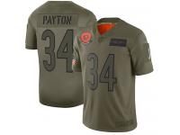 Men's #34 Limited Walter Payton Camo Football Jersey Chicago Bears 2019 Salute to Service