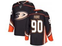 Men's Adidas Anaheim Ducks #90 Giovanni Fiore Authentic Black Home NHL Jersey