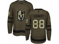 Men's Adidas Vegas Golden Knights #88 Nate Schmidt Green Salute to Service NHL Jersey