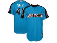 Men's American League Chris Sale Majestic Blue 2017 MLB All-Star Game Authentic Home Run Derby Jersey