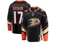 Men's Anaheim Ducks #17 Ryan Kesler Authentic Black Home Breakaway NHL Jersey