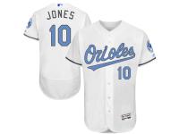 Men's Baltimore Orioles Adam Jones Majestic White Fashion 2016 Father's Day Flex Base Jersey