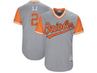 Men's Baltimore Orioles JJ Hardy J.J. Majestic Gray 2017 Players Weekend Jersey