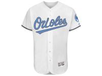 Men's Baltimore Orioles Majestic White Fashion 2016 Father's Day Flex Base Team Jersey