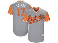 Men's Baltimore Orioles Ruben Tejada Tejada Majestic Gray 2017 Players Weekend Jersey