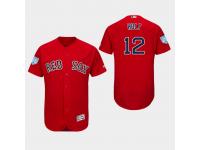 Men's Boston Red Sox 2019 Spring Training Brock Holt Flex Base Jersey Scarlet