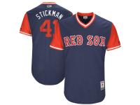 Men's Boston Red Sox Chris Sale Stickman Majestic Navy 2017 Players Weekend Jersey