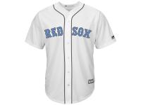 Men's Boston Red Sox Majestic White Fashion 2016 Father's Day Cool Base Replica Jersey
