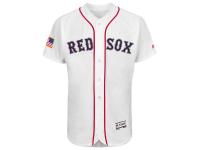 Men's Boston Red Sox Majestic White Fashion  Stars & Stripes 2016 Independence Day  Flex Base Jersey