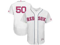 Men's Boston Red Sox Mookie Betts Majestic White Mother's Day Flex Base Jersey