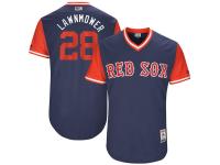 Men's Boston Red Sox Robbie Ross Jr Lawnmower Majestic Navy 2017 Players Weekend Jersey