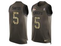 Men's Cairo Santos #5 Nike Green Jersey - NFL Kansas City Chiefs Salute to Service Tank Top