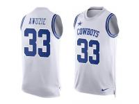 Men's Chidobe Awuzie #33 Nike White Jersey - NFL Dallas Cowboys Player Name & Number Tank Top