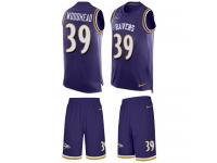Men's Danny Woodhead #39 Nike Purple Jersey - NFL Baltimore Ravens Tank Top Suit