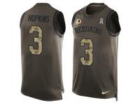 Men's Dustin Hopkins #3 Nike Green Jersey - NFL Washington Redskins Salute to Service Tank Top