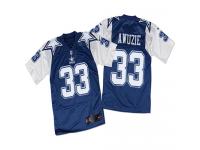 Men's Elite Chidobe Awuzie #33 Nike White Navy Jersey - NFL Dallas Cowboys Throwback