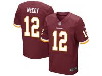 Men's Elite Colt McCoy #12 Nike Burgundy Red Home Jersey - NFL Washington Redskins