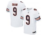 Men's Elite Connor Shaw #9 Nike White Road Jersey - NFL Chicago Bears