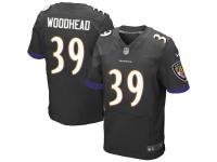 Men's Elite Danny Woodhead #39 Nike Black Alternate Jersey - NFL Baltimore Ravens
