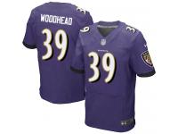 Men's Elite Danny Woodhead #39 Nike Purple Home Jersey - NFL Baltimore Ravens