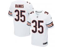 Men's Elite Johnthan Banks #35 Nike White Road Jersey - NFL Chicago Bears