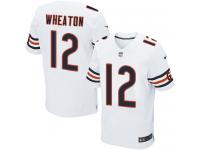 Men's Elite Markus Wheaton #12 Nike White Road Jersey - NFL Chicago Bears