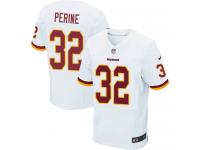 Men's Elite Samaje Perine #32 Nike White Road Jersey - NFL Washington Redskins
