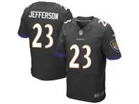 Men's Elite Tony Jefferson #23 Nike Black Alternate Jersey - NFL Baltimore Ravens