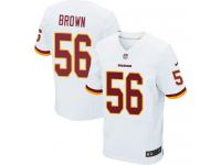 Men's Elite Zach Brown #56 Nike White Road Jersey - NFL Washington Redskins