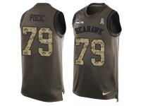 Men's Ethan Pocic #79 Nike Green Jersey - NFL Seattle Seahawks Salute to Service Tank Top