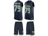 Men's Ethan Pocic #79 Nike Navy Blue Jersey - NFL Seattle Seahawks Tank Top Suit